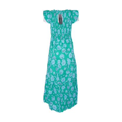 Green Floral Midi Dress