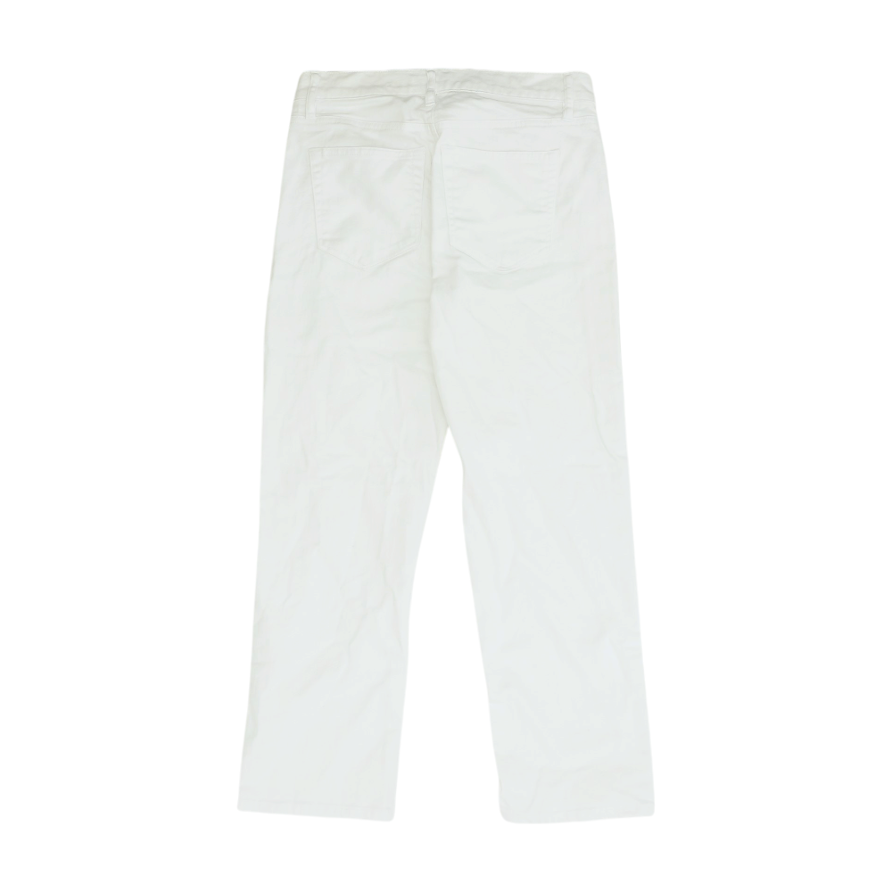 White Petite Straight Jeans