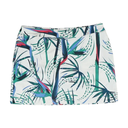 White Abstract Skirt