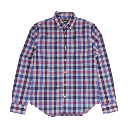 Multi Check Long Sleeve Button Down