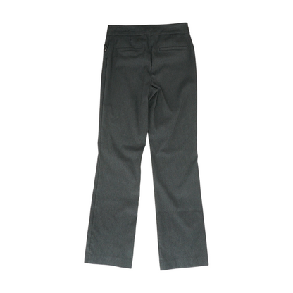 Gray Herringbone Regular Pants