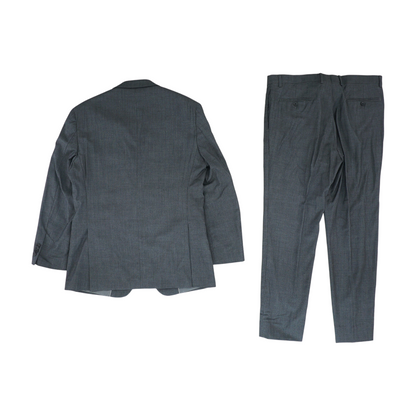 Gray Long Solid Suit