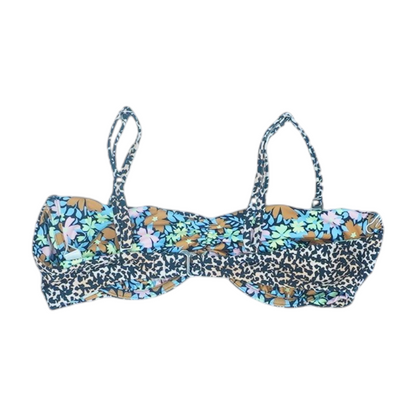 Beige Animal Print Swim Top