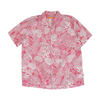 Pink Print Short Sleeve Button Down