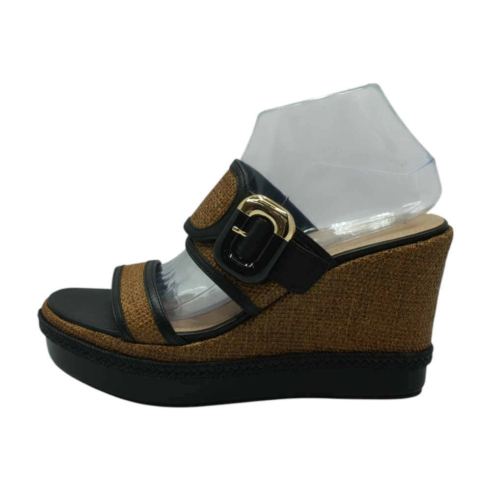 Brown Wedged Sandals
