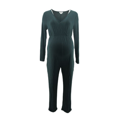 Black Maternity Jumpsuit