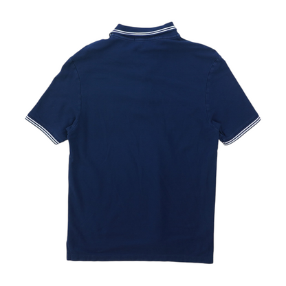 Navy Solid Short Sleeve Polo