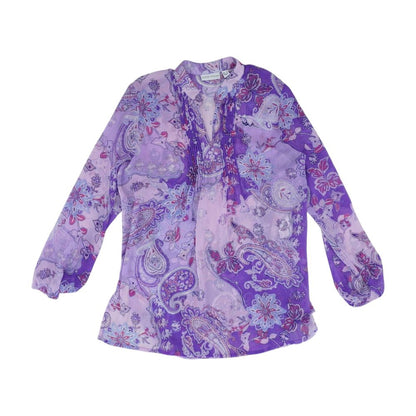 Purple Floral Blouse