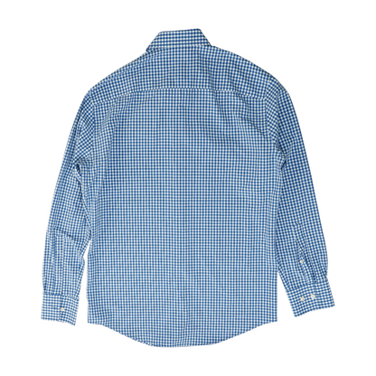 Blue Check Long Sleeve Button Down