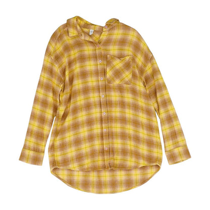 Yellow Plaid Button Down
