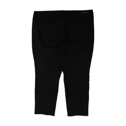 Black Plus Straight Jeans