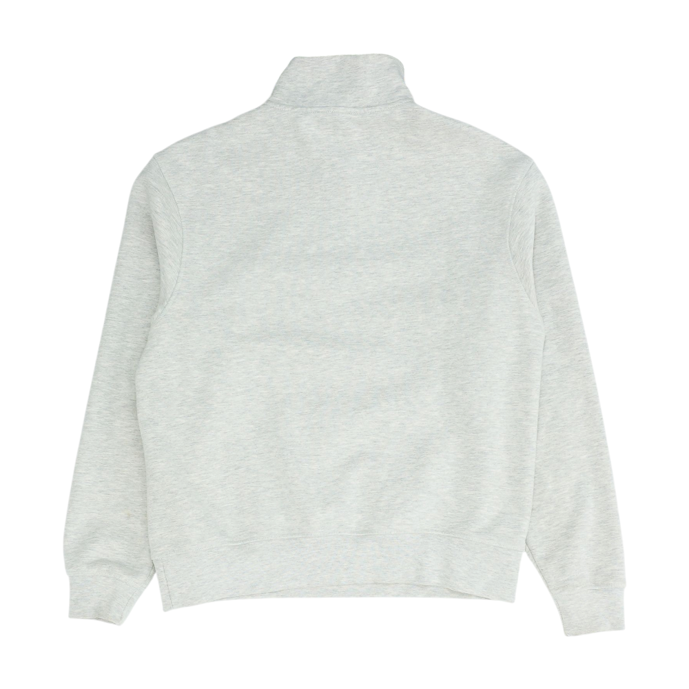 Gray Solid 1/4 Zip Pullover
