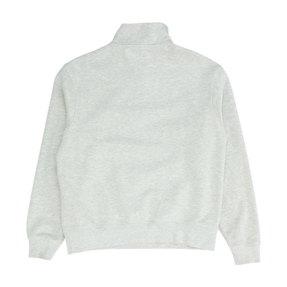 Gray Solid 1/4 Zip Pullover