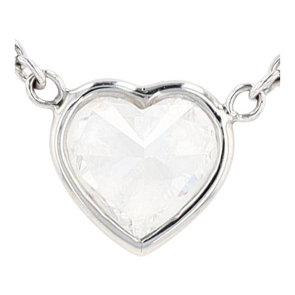 5/8 ct 18K White Gold Diamond Station Necklace