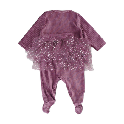 Purple Long Sleeve One-Piece