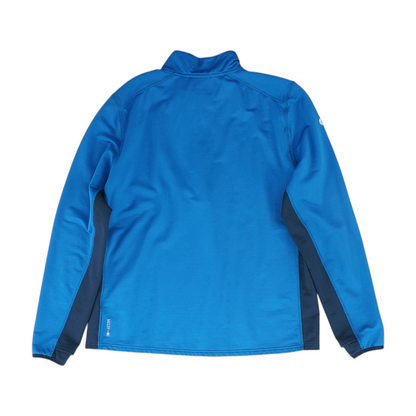 Blue Color Block 1/4 Zip Sweater
