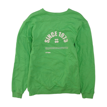 Green Solid Sweatshirt Pullover
