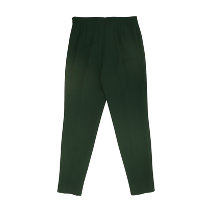 Green Wool Blend Dress Pants