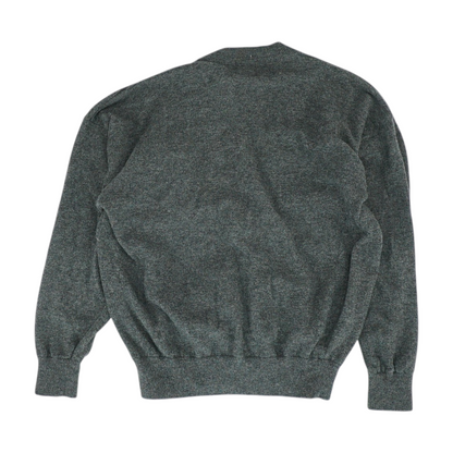 Gray Solid Pullover Sweater