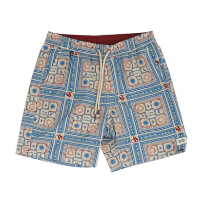 Blue Graphic Swim Bottom