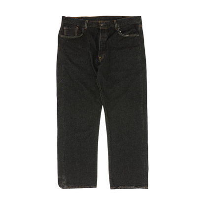 501 Black Straight Jeans