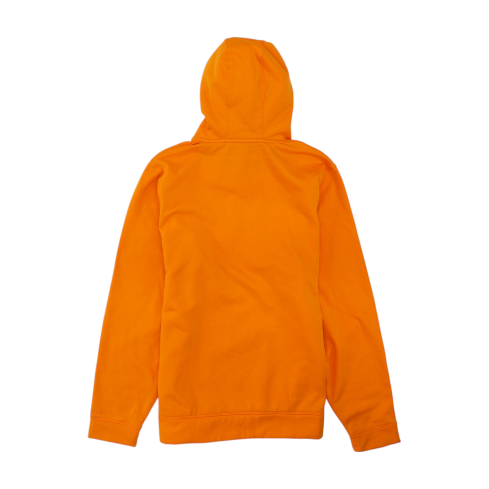 Orange Solid Hoodie Pullover