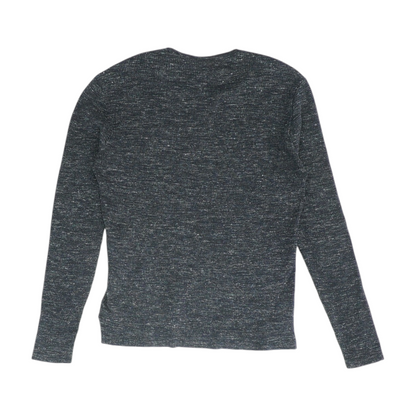Navy Solid Pullover Sweater