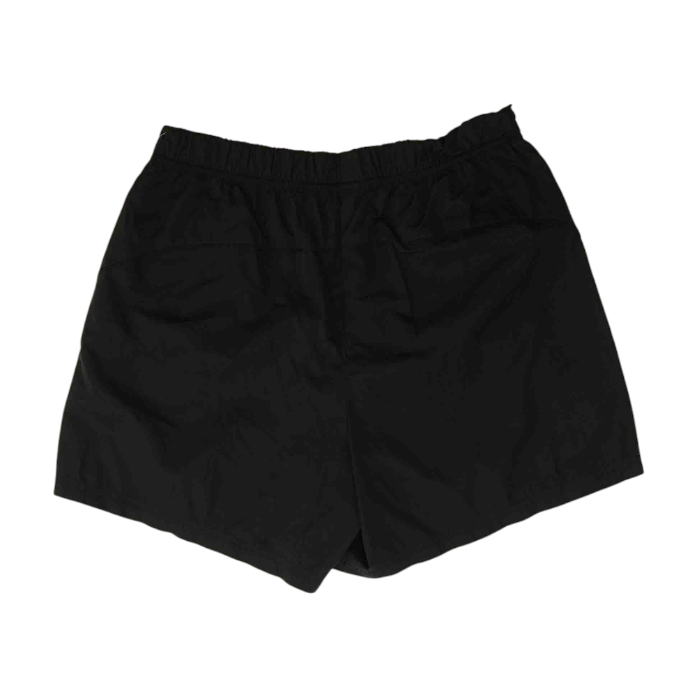 Black Solid Active Shorts