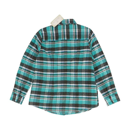 Teal Plaid Button Down