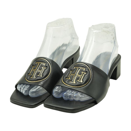 Black Block Heel Sandals