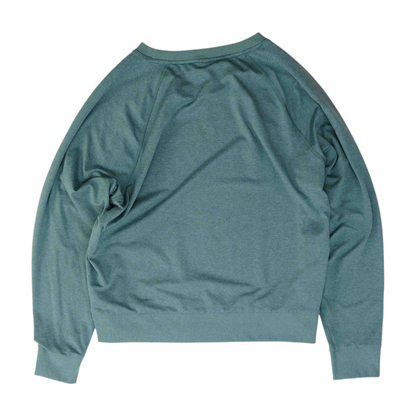 Green Solid Sweatshirt Pullover