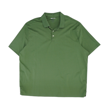 Green Solid Short Sleeve Polo