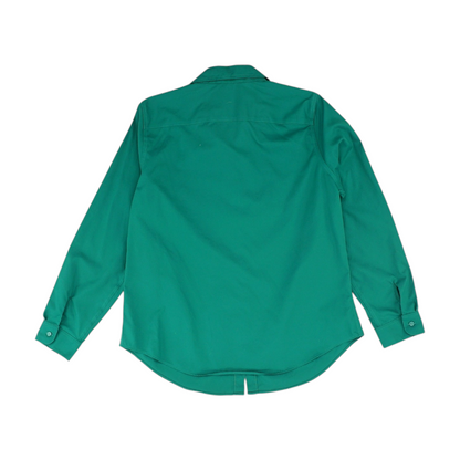 Green Button Down