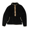 Black Solid 1/4 Zip Pullover