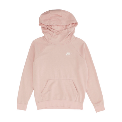 Pink Solid Hoodie Pullover