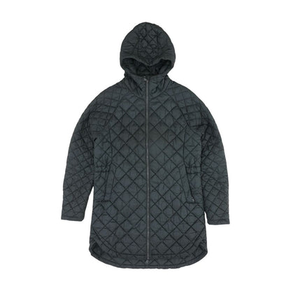 Green Solid Puffer Coat