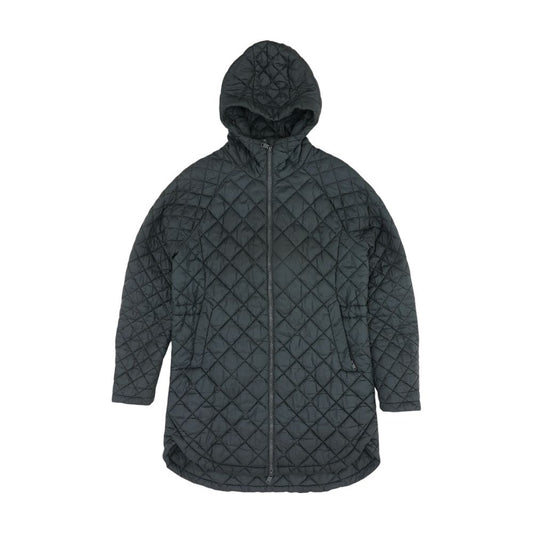 Green Solid Puffer Coat