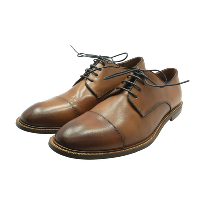 Brown Lace-Up Dress Shoes