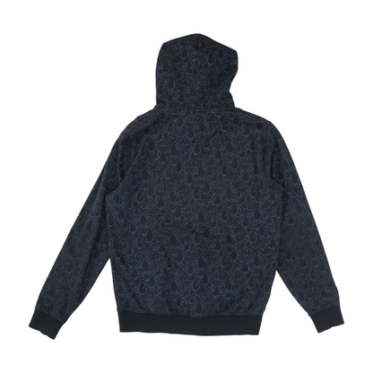 Navy Graphic Hoodie Pullover