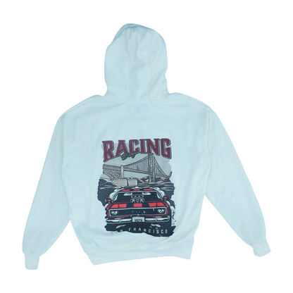 Ivory Graphic Hoodie Pullover