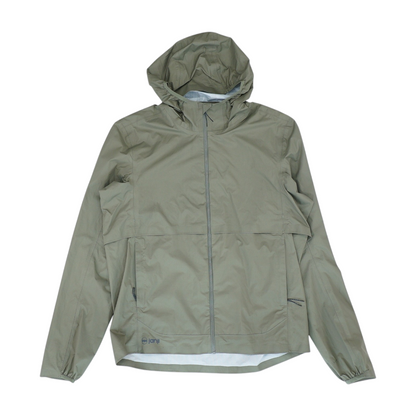 Green Solid Rain Jacket