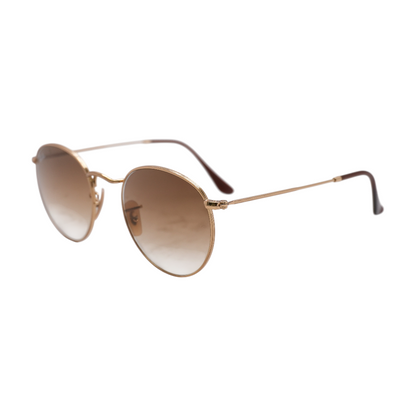 Gold RB 3447 Round Sunglasses