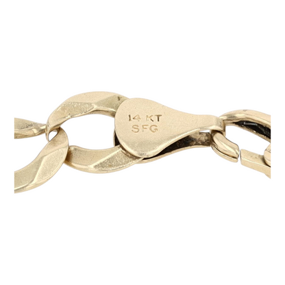 14K Yellow Gold Chain Bracelet