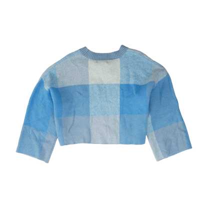 Blue Check Pullover Sweater