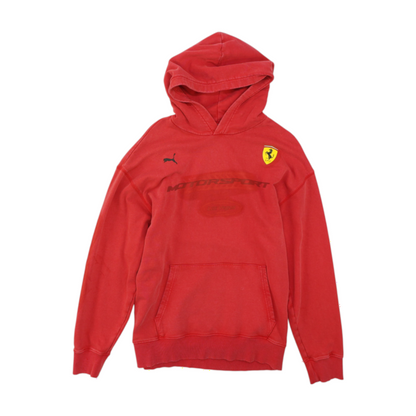 Red Solid Hoodie Pullover