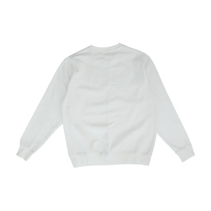 White Graphic Sweatshirt Pullover