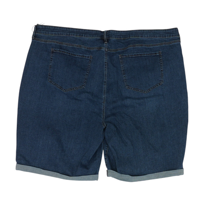 Blue Plus Solid Denim Shorts