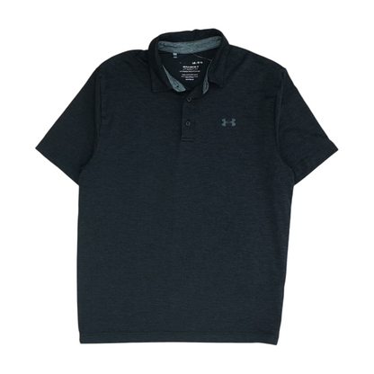 Charcoal Solid Short Sleeve Polo