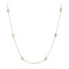 1/2 ctw 14K Yellow Gold Diamond Station Necklace