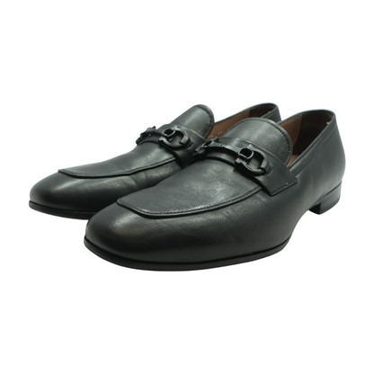 Black Moccasin with Gancini Ornament